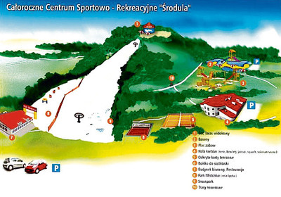Środula Sport - Sosnowiec - mapa tras narciarskich