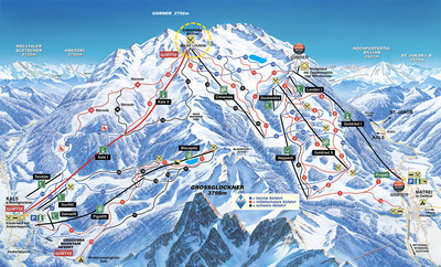 Kals-Matrei GG Resorts - mapa tras narciarskich