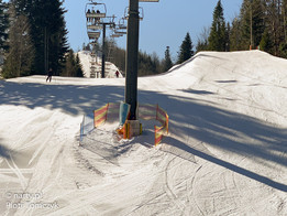 Ośrodek narciarski Cieńków-widok na trasę  (fot. P. Tomczyk)