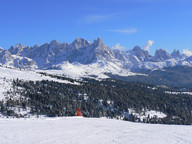 Okolice Cavalese- widok na trasę i gory