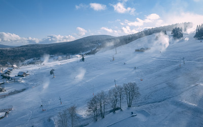 Zieleniec - naśnieżanie 3-4 grudnia 2019 (foto: Zieleniec.pl)