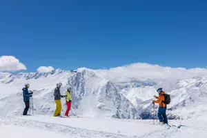 Val Senales - lodowiec w kwietniu (fot. TG Schnalstal)