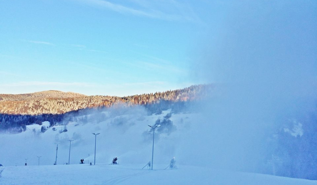Pierwsze śnieżenie na Wierchomli (foto: wierchomla.com.pl)