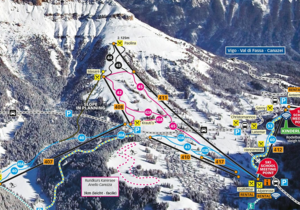 Mapa tras narciarskich Carezza (foto: carezza.it)