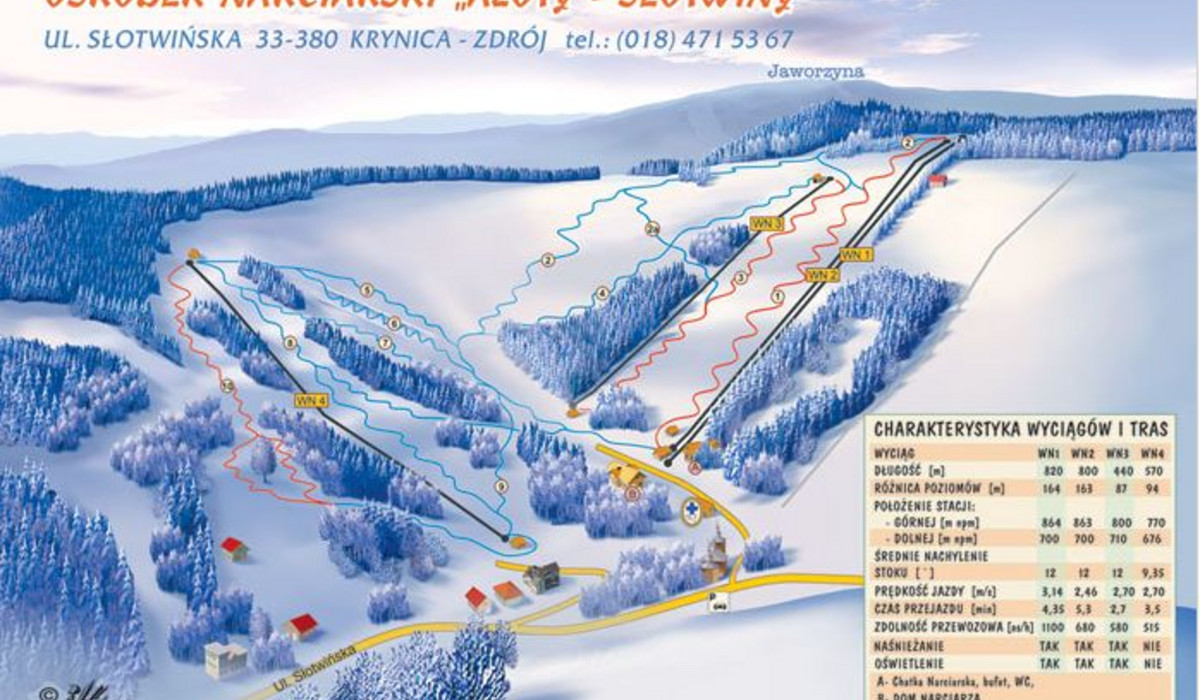 Mapa tras (foto: www.slotwiny.com.pl) Mapa tras (foto: www.slotwiny.com.pl)