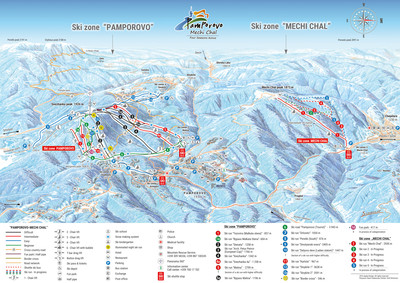 Pamporovo - mapa tras narciarskich (jpg