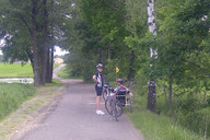 W drodze do Pszczyny- trasa miedzy drzewami