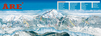 Åre - mapa tras narciarskich