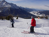 Zjeżdżamy przy pięknych widokach