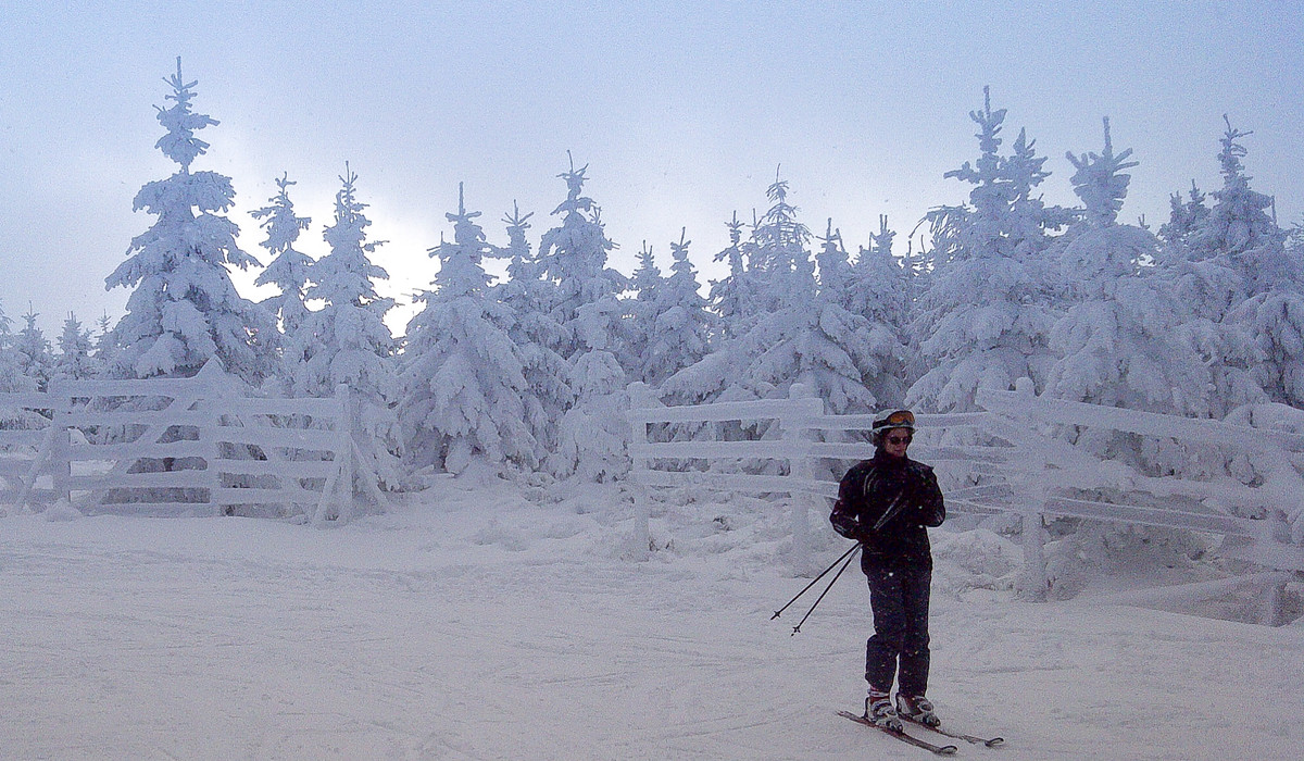 Pogoda jest idealna do jazdy na nartach