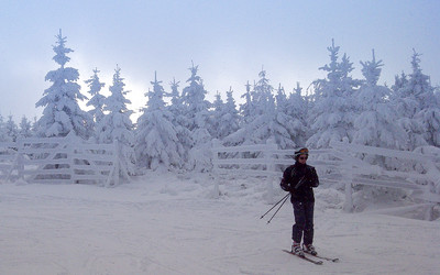 Pogoda jest idealna do jazdy na nartach