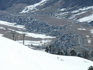 Widok na livignio z czerwonej trasy