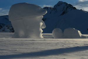 Rzeźba ze śniegu w Ischgl (foto: © TVB Paznaun-Ischgl)