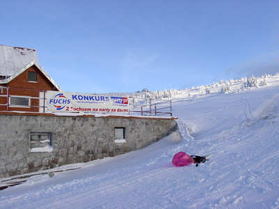 Taras w schronisku na Hali Szrenickiej