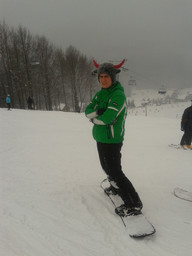 Istebna- Złoty Groń- snowboardzista 2