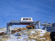 górna stacja krzesła Le Lac Blanc (2700m)
