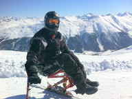 Włochy- Livigno- narciarz 2