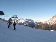 Canazei-Belvedere-Sella- kolejka na trasie