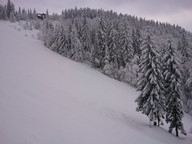 Wisła- Stożek - widoki na trasę