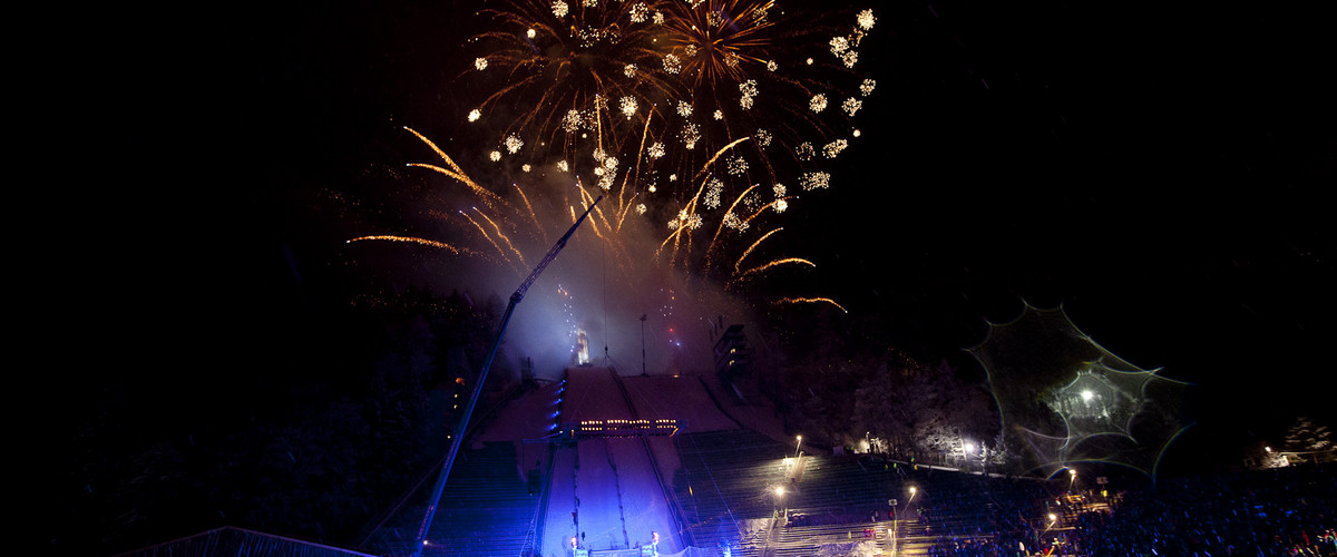 BAS Firework at Bergisel Stadium - Air & Style
