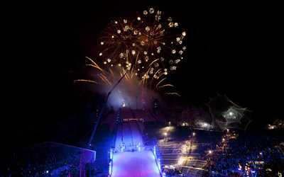 BAS Firework at Bergisel Stadium - Air & Style