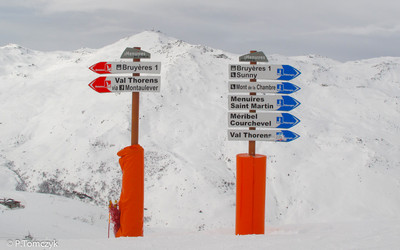 Narty w Les Menuires. W drodze do Val Thorens. (fot. Piotr Tomczyk)