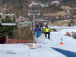 Ośrodek narciarski Cieńków-widok na trasę (fot. P. Tomczyk)