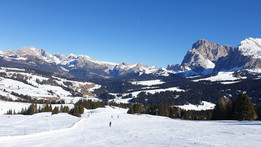 Seiser Alm - Alpe di Siusi w lutym 2022 roku (fot. Tomek Knyć)
