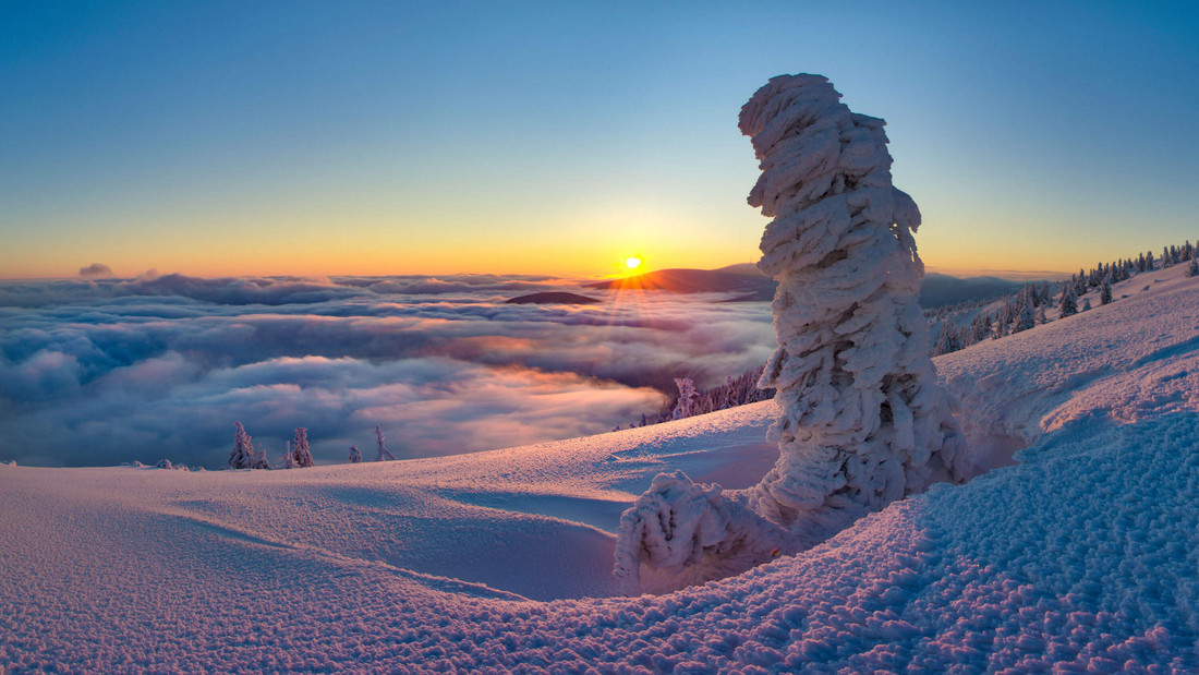 Wschód słońca na Cervena Hora (1333 m n.p.m.) fot. /Czech Toursim