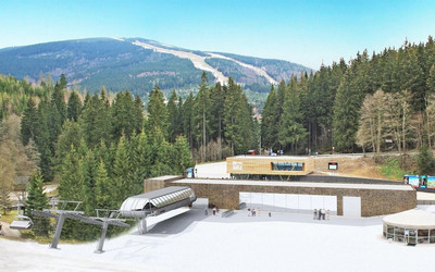 Wizualizacja krzesełka Špindlerův Mlýn - Svatý Petr (źródło: materiały TMR)