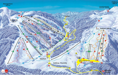 Feldberg Liftverbund - mapa tras narciarskich