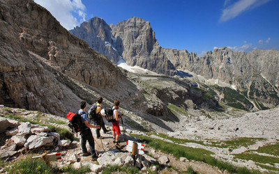 Campiglio - Dolomiti di Brenta - Trekking do schroniska Brentei (foto: Pio Geminiani)