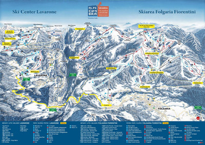 Folgariaski - mapa tras narciarskich