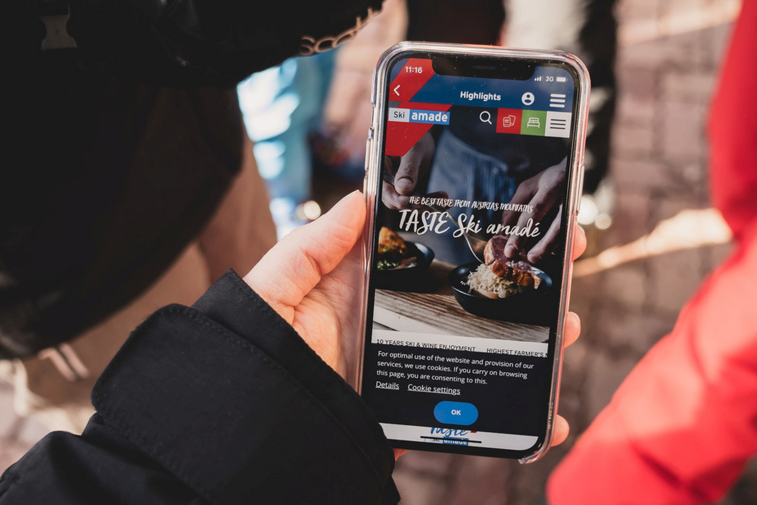 Aplikacja Ski amadé Guide /fot. (c)Jennifer Sandström