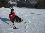 Niepełnosprawny na stoku