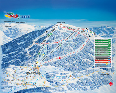 Ski Arena Szrenica - mapa tras narciarskich