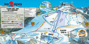 Letni teren narciarski na lodowcu Les 2 Alpes (źródło: les2alpes.com)