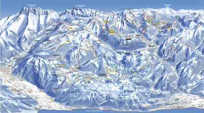 Portes du Soleil - mapa tras narciarskich