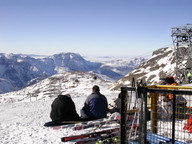 Widok na gondole Jandri Express