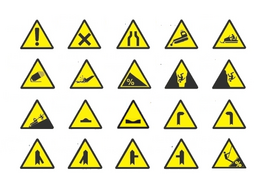 Znaki ostrzegawcze (źródło: liski.it)