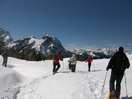 Dolomity wyprawa na rakietach śnieżnych- daleko jeszcze?