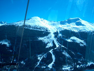 widok z gondoli na odcinek czarnej B20 ze szczytu Stubenerkogel 1