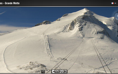 Tignes - Grande Motte (widok z kamery)