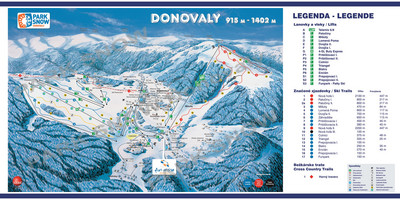 PARK SNOW Donovaly - mapa tras narciarskich
