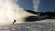 Naśnieżanie tras w Obereggen (foto: Narty.pl PB)