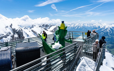 Widok ze Skywalk na Dachstein | © Johannes Absenger