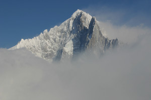 Chamonix Mont Blanc we mgle / fot. P. Tomczyk