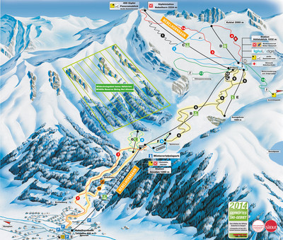 Oberstdorf - Nebelhorn - mapa tras narciarskich