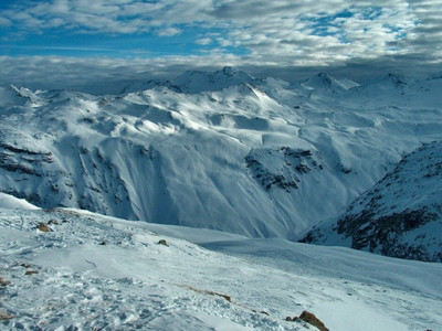 Val d`Isere, Espace Killy, Francja, narty, trasa