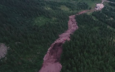 Prace na trasie "La Volata" (źródło: YT)